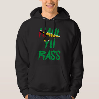 Haal Yu Rass Guyanese Guyana Afro Trots Creool Hoodie