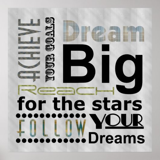 haalbare dromen poster (Voorkant)