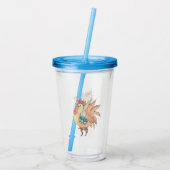 Haan Acryl Drinkbeker (Achterkant)
