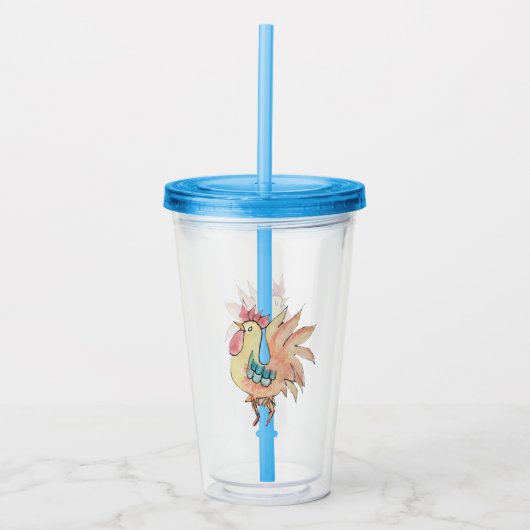 Haan Acryl Drinkbeker (Voorkant)