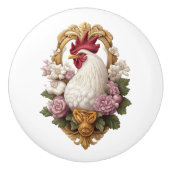 Haan & bloemen Heraldic Crest Keramische Knop (Voorkant)