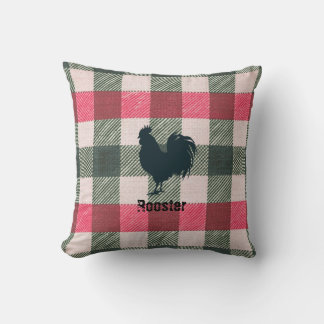 Haan Boerderij Gingham Kussen