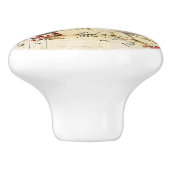  haan en kip keramische knop (Zijkant)