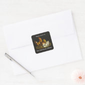 Haan en Kippen Boekplaat ~ sticker (Envelop)