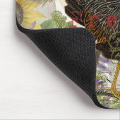 haan Franse collage Boerderij Pet Muismat (Hoek)