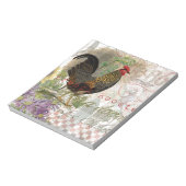 haan Franse collage Boerderij Pet Notitieblok (Gedraaid)