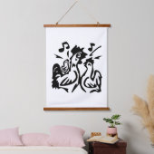 Haan Hangend Wandkleed (Slaapkamer)