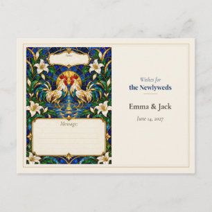 Haan Huwelijksgastboek Wensen Briefkaart