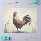 Haan illustratie  Toon Decoupage Tissuepapier (Craft)