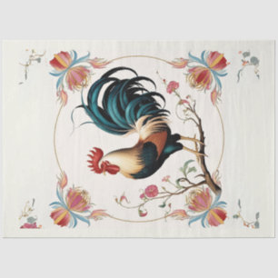 Haan in Bloom Decoupage Papier