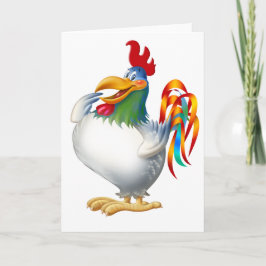 Haan kip van de haan hahn feestdagen kaart