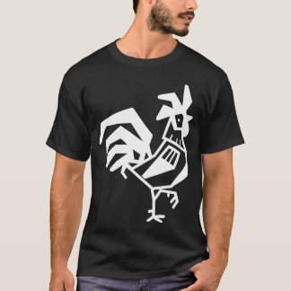 Haan Kippen Vogel retro T-shirt