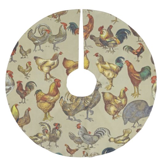 haan kippendier Boerderij landdier Kerstboom Rok (Voorkant)