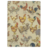 haan kippendier Boerderij landdier Klembord (Achterkant)