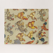 haan kippendier Boerderij landdier Legpuzzel (Horizontaal)