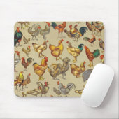 haan kippendier Boerderij landdier Muismat (Met muis)