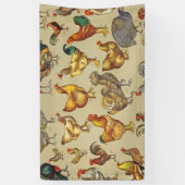 haan kippendier Boerderij landdier Spandoek (Verticaal)