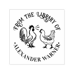 Haan kraait & Hen #4 Bibliotheekboeknaam Zelfinktende Stempel