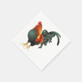 Haan papieren servetten (Hoek)