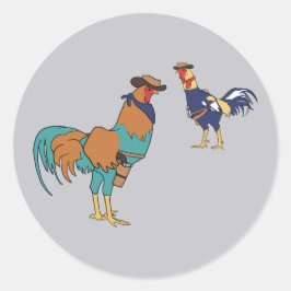 Haan Rivalen Ronde Sticker