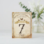  haan rustieke land tafel nummer Kaart (Staand voorkant)