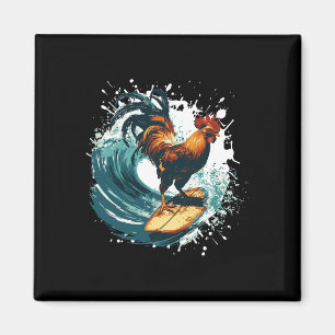 Haan Surft Dierensport Surfer Magneet