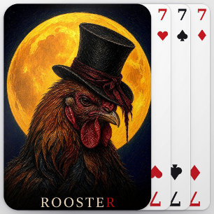 Haan Top Hoed Gotische Surrealist Pokerkaarten