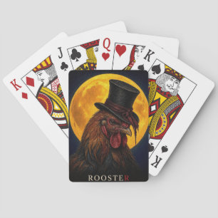 Haan Top Hoed Gotische Surrealist Pokerkaarten