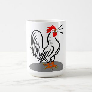 Haan Vector Illustratie Koffie Mok