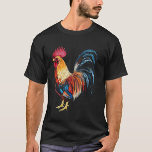 Haan Vogelliefhebber Kip Hen Boer Grafisch Desi T-shirt
