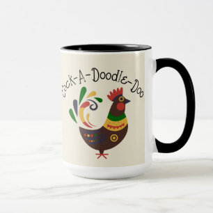 "Haan" Volkskunststijl Mok