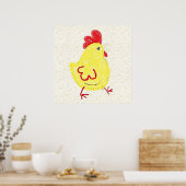 Haantje Poster (Keuken)