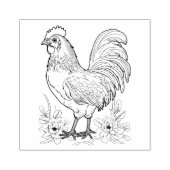 haantje rubberstempel (Afrduk)