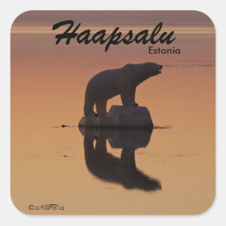 Haapsalu, Estland Vierkante Sticker