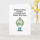 Haar 54e verjaardag kaart (Gele Bloem)