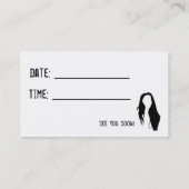 Haar Afsprakenkaartje (Achterkant)