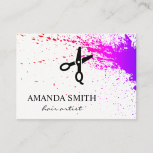 Haar Artistry Express Spatter Salon Scissors Visitekaartje