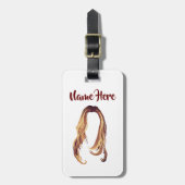 Haar Bagagelabel (Voorkant verticaal)