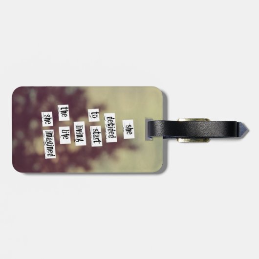 Haar Bagagelabel (Achterkant horizontaal)