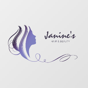 Haar & Beauty Silhouette Bue ID873 Raamsticker