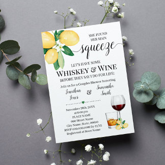 Haar belangrijkste squeeze whiskey en wijn vrijgez kaart