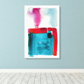 Haar boven canvas afdruk (Insitu (Houten vloer))