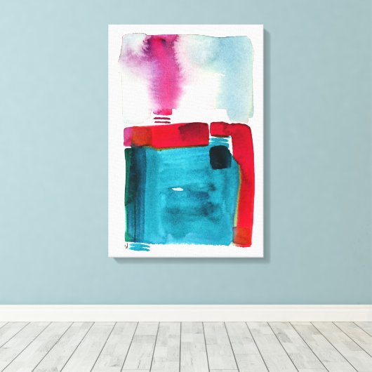 Haar boven canvas afdruk (Insitu (Houten vloer))