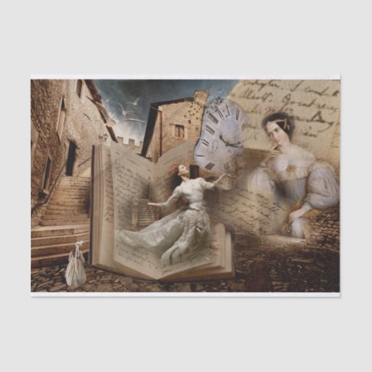 Haar dagboek ontlepagina tissuepapier (Voorkant)