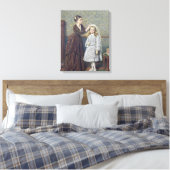 Haar eerste mededeling canvas afdruk (Insitu (Slaapkamer))