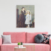 Haar eerste mededeling canvas afdruk (Insitu (Woonkamer))