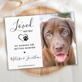 Haar eerste moderne weddenschap met het Verloving Aankondigingskaart