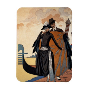 Haar en hem, Mode Illustration, 1921 (pochoir p. Magneet
