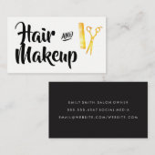 Haar en Make-up Visitekaartje (Voorkant / Achterkant)