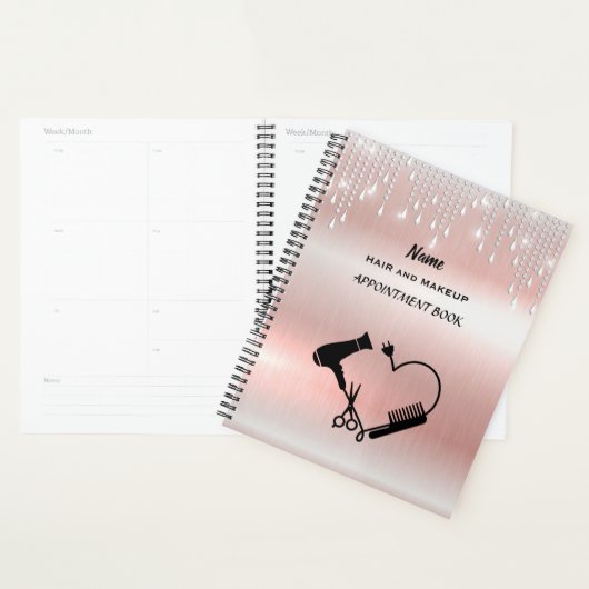 Haar- en make-upsalonplanner planner (Display)